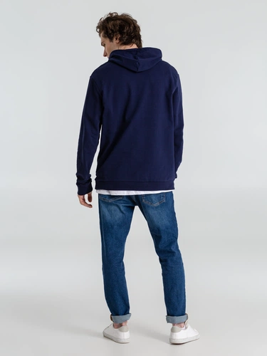 Толстовка с капюшоном унисекс Hoodie, темно-синяя Толстовка с капюшоном унисекс Hoodie, темно-синяя