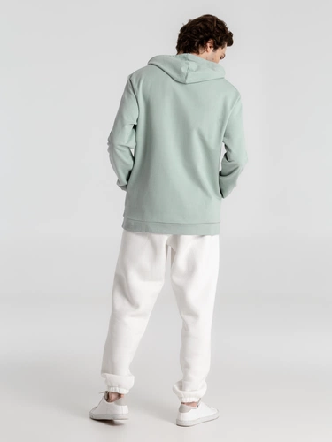 Толстовка с капюшоном унисекс Hoodie, серо-зеленая Толстовка с капюшоном унисекс Hoodie, серо-зеленая