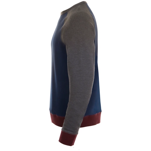 Толстовка унисекс Sandro, темно-синяя с черным меланжем Толстовка унисекс Sandro, темно-синяя с черным меланжем