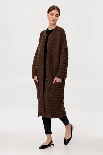 Кардиган женский Warmheart, коричневый Кардиган женский Warmheart, коричневый