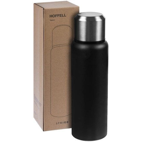 Термос с ситечком Hoffell, черный Термос с ситечком Hoffell, черный
