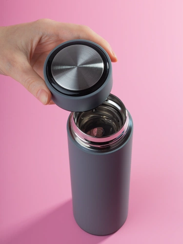 Термос с ситечком Percola, серый Термос с ситечком Percola, серый