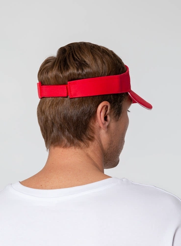 Козырек Active, красный с белым кантом Козырек Active, красный с белым кантом