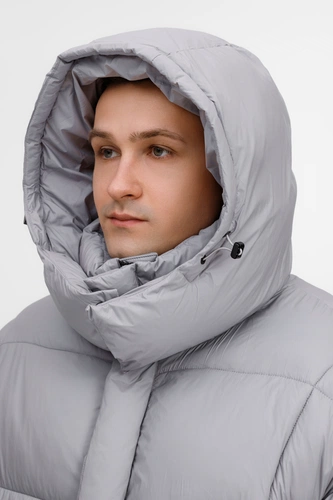 Пуховик унисекс Kapsula, серый Пуховик унисекс Kapsula, серый