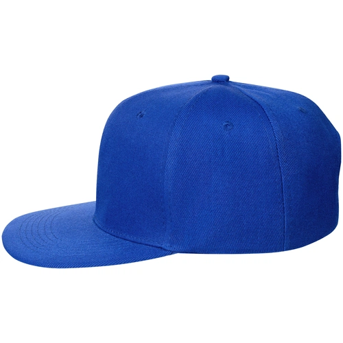 Бейсболка Snapback с прямым козырьком, ярко-синяя Бейсболка Snapback с прямым козырьком, ярко-синяя