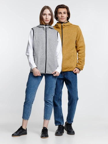 Куртка с капюшоном унисекс Gotland, горчичная Куртка с капюшоном унисекс Gotland, горчичная