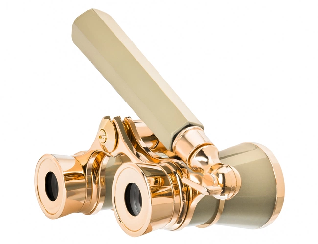 Театральный бинокль-лорнет Broadway 325E, золотистый Театральный бинокль-лорнет Broadway 325E, золотистый