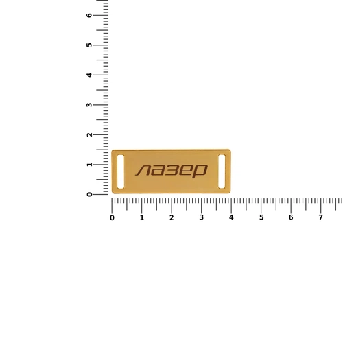 Шильдик металлический Kova, золотистый Шильдик металлический Kova, золотистый