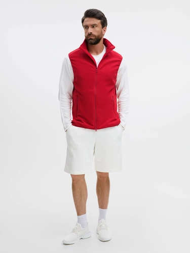 Жилет флисовый унисекс Ben Mac, красный Жилет флисовый унисекс Ben Mac, красный