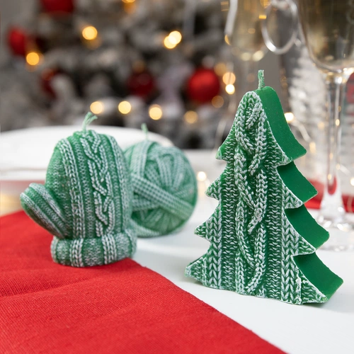 Свеча Kniteam, клубок, зеленый Свеча Kniteam, клубок, зеленый