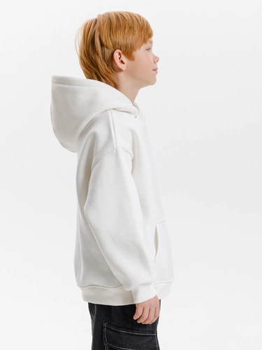 Худи детское оверсайз Junipero, молочное (белое) Худи детское оверсайз Junipero, молочное (белое)