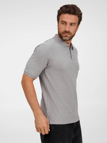 Рубашка поло унисекс Upswing, серый меланж Рубашка поло унисекс Upswing, серый меланж