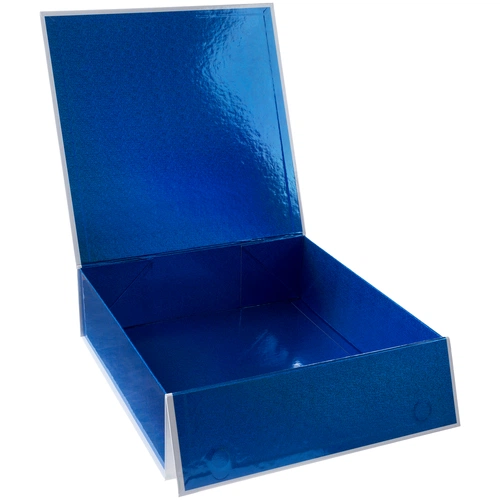 Коробка складная Gallant, L, белая с синим Коробка складная Gallant, L, белая с синим