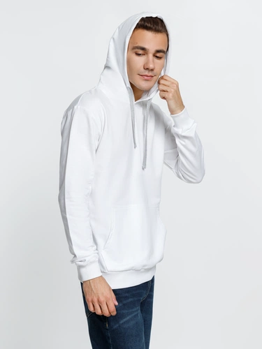 Толстовка с капюшоном Kirenga, белая (белоснежная) Толстовка с капюшоном Kirenga, белая (белоснежная)