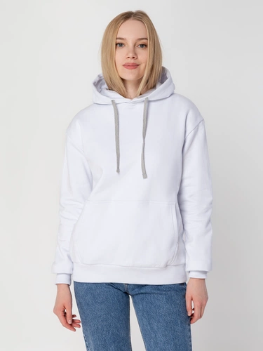 Толстовка с капюшоном Unit Kirenga Heavy, белая Толстовка с капюшоном Unit Kirenga Heavy, белая