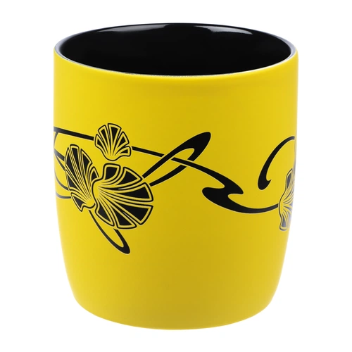 Кружка Surprise Touch Black с нанесением, желтая Кружка Surprise Touch Black с нанесением, желтая