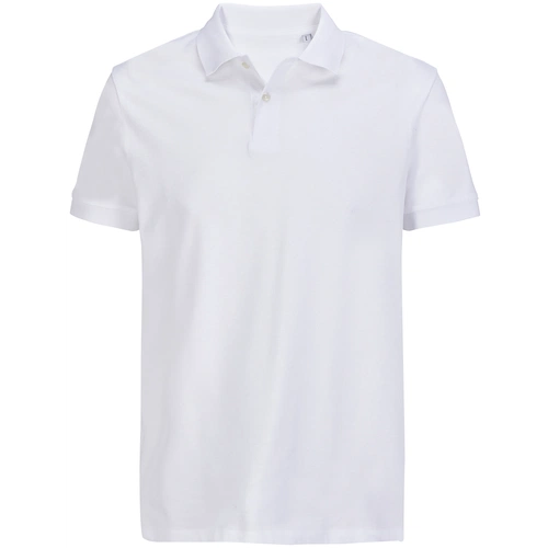 Рубашка поло унисекс Pacific, белая Рубашка поло унисекс Pacific, белая