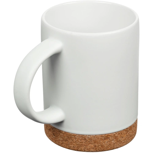 Кружка с пробковой подставкой Corky, белая Кружка с пробковой подставкой Corky, белая