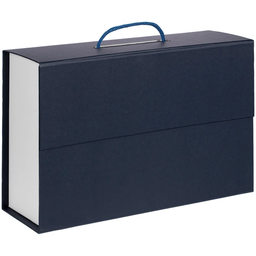 Коробка Case Duo, белая с синим Коробка Case Duo, белая с синим