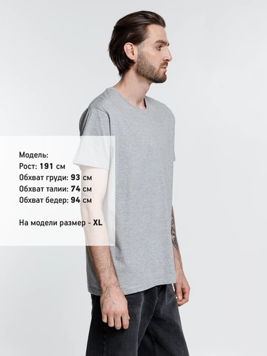 Футболка унисекс Ankara, серый меланж Футболка унисекс Ankara, серый меланж