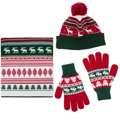 Шарф Mirakler, красный с зеленым Шарф Mirakler, красный с зеленым