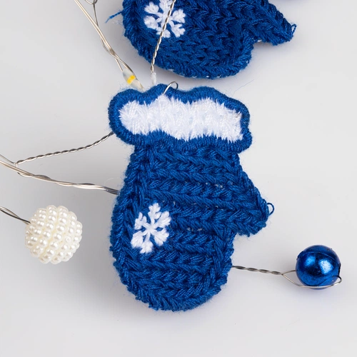 Гирлянда Merry Mittens, синяя Гирлянда Merry Mittens, синяя