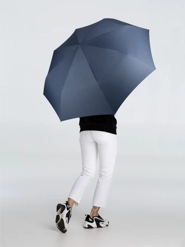 Зонт складной Fiber, темно-синий Зонт складной Fiber, темно-синий