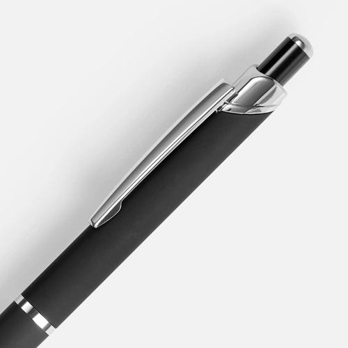 Ручка шариковая Chromos Soft Touch, черная Ручка шариковая Chromos Soft Touch, черная