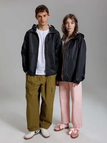 Куртка унисекс Nordvind WR, черная Куртка унисекс Nordvind WR, черная