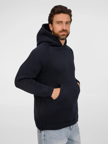 Худи унисекс оверсайз Easy Street, темно-синее Худи унисекс оверсайз Easy Street, темно-синее