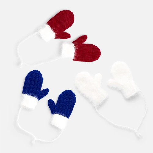 Подвеска на елку «Вьюжка», варежки, синяя Подвеска на елку «Вьюжка», варежки, синяя