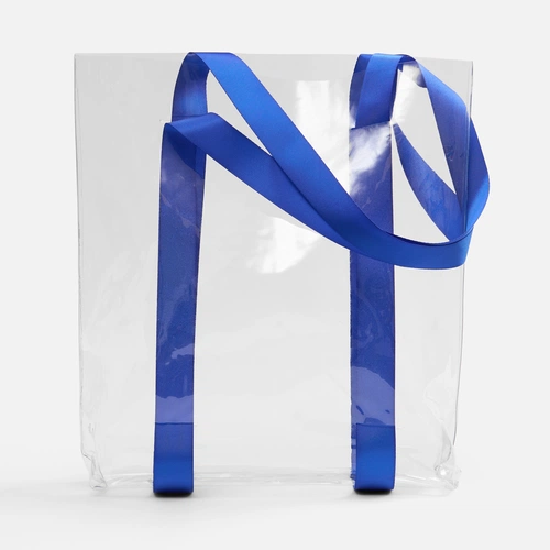 Шопер Clear Fest, ver.2, прозрачный с синими ручками Шопер Clear Fest, ver.2, прозрачный с синими ручками