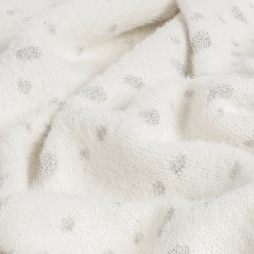 Плед Snowspot Fluffy, белый с люрексом Плед Snowspot Fluffy, белый с люрексом