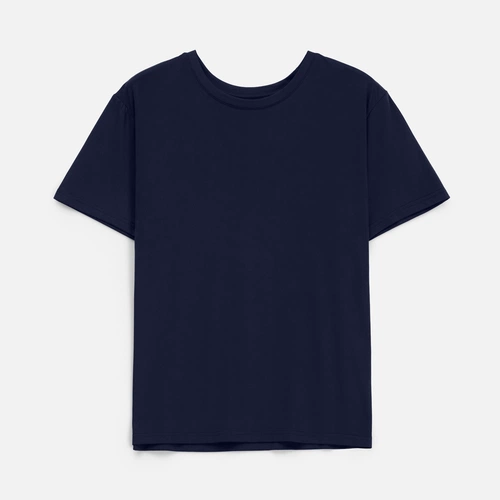 Футболка унисекс Senti, темно-синяя Футболка унисекс Senti, темно-синяя