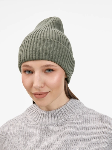 Шапка Catch Match без помпона, зеленая (полынь) Шапка Catch Match без помпона, зеленая (полынь)