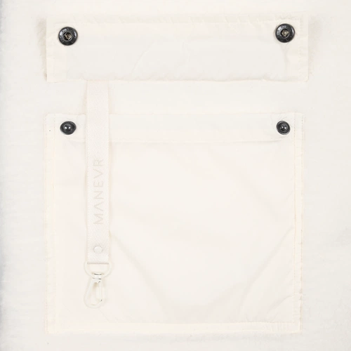 Куртка унисекс Oblako, молочно-белая Куртка унисекс Oblako, молочно-белая