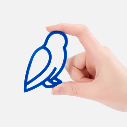 Подвеска «Сова», 3D-печать, синяя Подвеска «Сова», 3D-печать, синяя