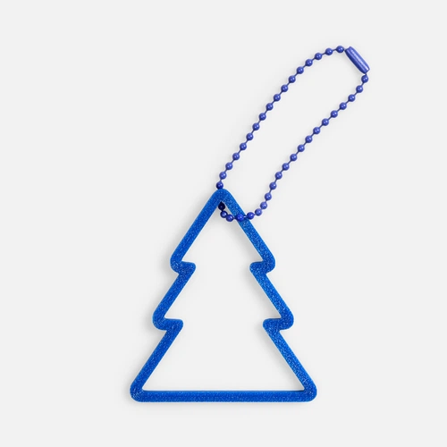 Подвеска «Елочка», 3D-печать, синяя Подвеска «Елочка», 3D-печать, синяя