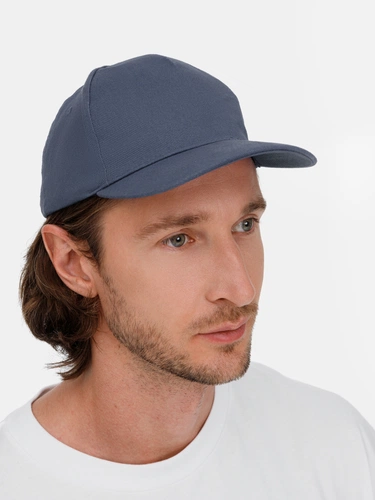 Бейсболка Long Beach, синяя (джинс) Бейсболка Long Beach, синяя (джинс)