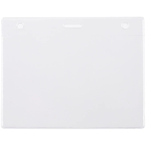 Карман для бейджа Lucid, горизонтальный, из фактурного ПВХ Карман для бейджа Lucid, горизонтальный, из фактурного ПВХ