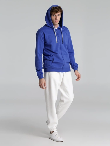 Толстовка на молнии с капюшоном Unit Siverga , ярко-синяя Толстовка на молнии с капюшоном Unit Siverga , ярко-синяя