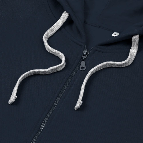 Толстовка на молнии с капюшоном Unit Siverga Heavy, темно-синяя Толстовка на молнии с капюшоном Unit Siverga Heavy, темно-синяя