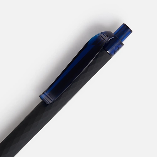 Ручка шариковая Prodir QS01 PRT-T Soft Touch, черная с синим Ручка шариковая Prodir QS01 PRT-T Soft Touch, черная с синим