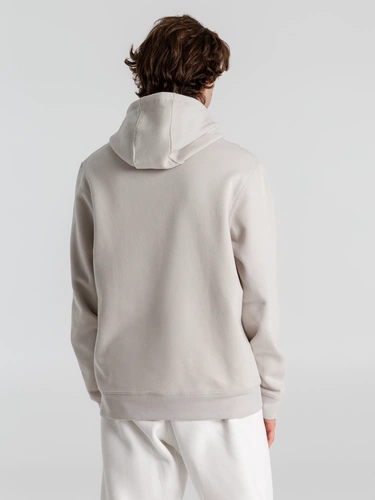 Толстовка с капюшоном унисекс King, дымчато-серая Толстовка с капюшоном унисекс King, дымчато-серая