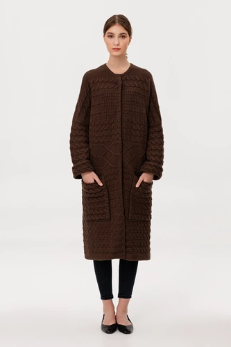 Кардиган женский Warmheart, коричневый Кардиган женский Warmheart, коричневый