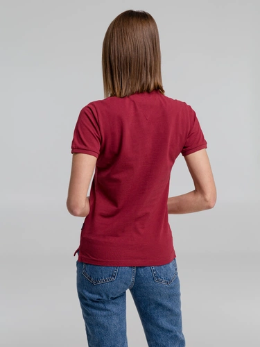 Рубашка поло женская Neptune, вишнево-красная Рубашка поло женская Neptune, вишнево-красная