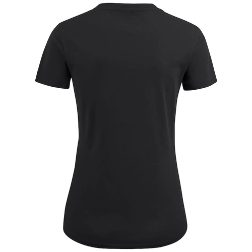 Футболка женская Ladies American U, черная Футболка женская Ladies American U, черная