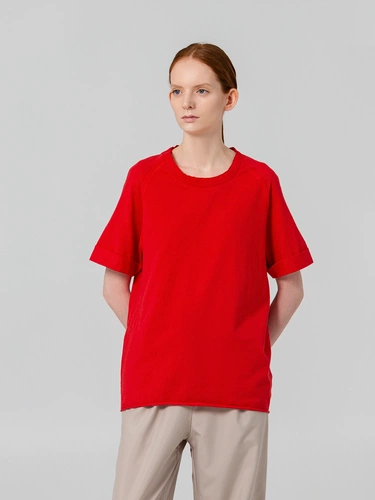 Футболка унисекс Vozduh 1.0, красная Футболка унисекс Vozduh 1.0, красная