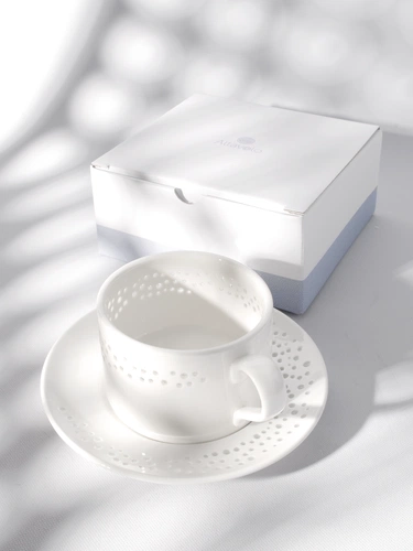 Чайная пара Coralli Luziano, белая Чайная пара Coralli Luziano, белая