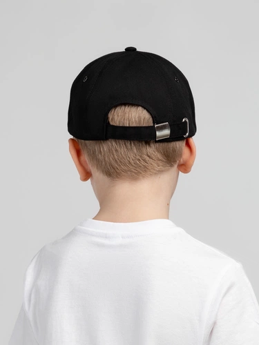 Бейсболка детская Capture Kids, черная Бейсболка детская Capture Kids, черная